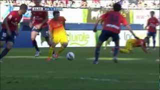 Lionel Messi vs Osasuna HD 720p 26082012 [upl. by Hgielar]