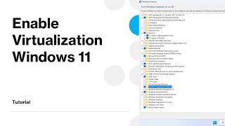 How to Enable Virtualization Windows 11 [upl. by Terti]