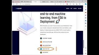 Déploiement facile via une API REST avec PyCaret  PYTHON [upl. by Eirrehs465]