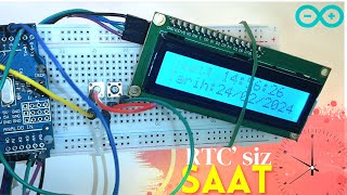 Arduino ile RTC’siz Dijital Saat ve Tarih Ekranı Yapımı [upl. by Gery877]