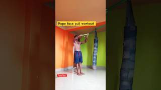 rope face pull workout tahilrayfitnessshorts tahil fitness workouts [upl. by Haelhsa]