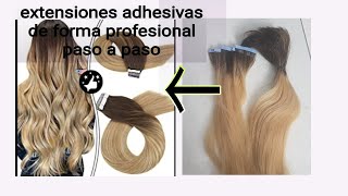 fabricacion de extensiones adhesivas de forma profesional paso a paso [upl. by Dotty]