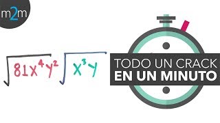 Cómo MULTIPLICAR RAÍCES con expresiones algebraicas  En 1 minuto [upl. by Sahcnip]