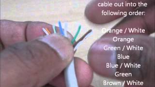 How to crimp an RJ45  Ethernet Cat5e  Cat 6e cable [upl. by Idieh]