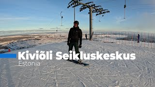 Kiviõli seikluskeskus  skiing and snoboarding [upl. by Sukhum]