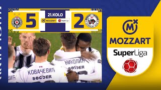 Mozzart Bet Super liga 202324  21Kolo PARTIZAN – IMT 52 20 [upl. by Llednav]