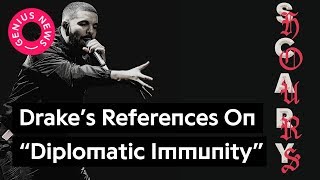 Drakes quotDiplomatic Immunityquot References Explained  Genius News [upl. by Erret]