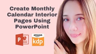 Create Monthly Calendar for Amazon KDP Interior Pages Using PowerPoint [upl. by Rimaa636]