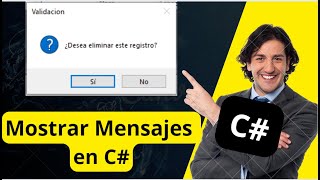 Como usar mensajes en C sharp  MessageBox en Visual Studio C  Mostrar mensajes en C [upl. by Akahc382]