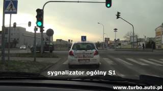 04 SIERADZ Sygnalizator ogólny S1 Egzamin praktyczny WORD Sieradz  Łódź z SK TURBO [upl. by Ettennig]