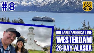 HAL Westerdam Pt8  Dutch Harbor Walking To Unalaska Russian Orthodox Cathedral Memorial Park [upl. by Turino]