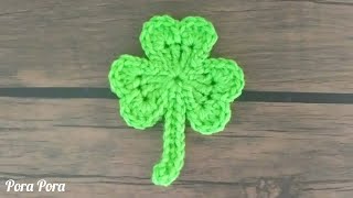 Crochet Shamrock I Crochet Leaves I Crochet St Patricks Day Decorations [upl. by Grath991]