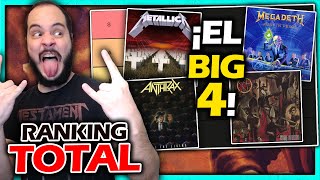 Ranking TOTAL de la DISCOGRAFÍA de METALLICA MEGADETH SLAYER Y ANTHRAX  ¡THRASH METAL  BIG 4 [upl. by Navarro]