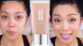 OILY SKIN Clinique Stay Matte Foundation first impression review  itsjudytime [upl. by Chun]