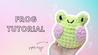 Beginner Tutorial How to Crochet an Amigurumi Frog Chunky Yarn Edition [upl. by Akram426]