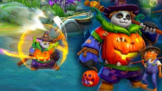 Akai New Pumpkin Brawler MLBB Skin Spotlight [upl. by Garris]