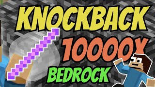 How To Get A Knockback 1000 Stick In Minecraft Bedrock Tutorial [upl. by Vasilis]