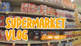 grocery shopping in USA 🛒  Vons in California part 2  supermarket vlog  relaxing happy music 🎶 [upl. by Schnapp]