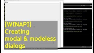 WinAPI Windows Programming using CC  Creating modal amp modeless dialogs [upl. by Anircam485]