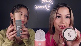 ASMR with my Twin 👯‍♀️ Layered triggers for Tingles ✨ [upl. by Barney]