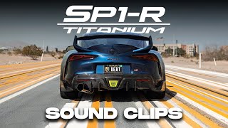 SP1R Sound Clips  Deepest A90 Supra Exhaust  Driving Impressions [upl. by Joletta]