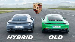 New 911 Hybrid vs Old 911 DRAG RACE [upl. by Lynsey692]