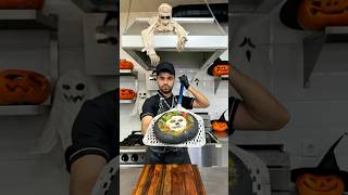 pumpkinsauce amp black Neapolitan pizza with burrata cheese recipe🍕🎃pizza cooking recipe shorts [upl. by Whitnell]