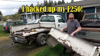 Cutting Up my 2006 F250 for a Flatbed Build [upl. by Lehcar676]