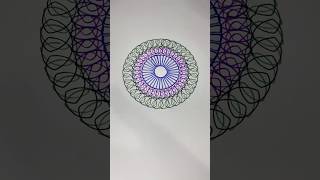 ❤️🥰Create Tranquil Spirograph Art Relaxing Geometric Patterns❤️🥰 spirograph shorts spiroart [upl. by Ielarol]