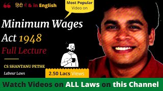 Minimum Wages Act 1948 Full Lectures [upl. by Ellirehs258]