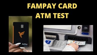 Fampay Card ATM test  ATM test of fampay card  Techno Heek [upl. by Nara]