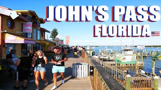 Johns Pass Village amp Boardwalk Tour Madeira Beach Florida 2021 [upl. by Spiro]