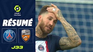 PARIS SAINTGERMAIN  FC LORIENT 1  3  Résumé  PSG  FCL  20222023 [upl. by Retsevlis]