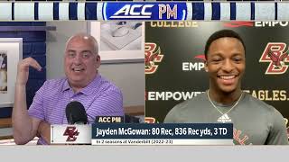 Football Jayden McGowan on ACC Network Aug 8 2024 [upl. by Nisen]