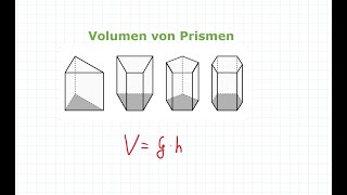 Prismen  Volumen vom Prisma berechnen  Mathe einfach erklärt [upl. by Suivat517]