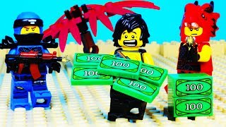 Lego Ninjago Hunted Dragon Bank Robbery Prank [upl. by Cartwright]