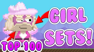 Growtopia  Top 100 Girl Sets [upl. by Immanuel]