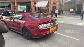 2017 Ford Mustang GT Girls driving and 2022 BMW M120i in Mayfair They both super sick [upl. by Ferrel50]