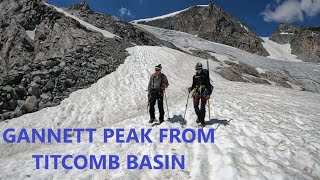 Gannett Peak From Titcomb Basin [upl. by Gabriela65]