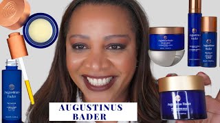 AUGUSTINUS BADER  The Face Oil The Cleansing Balm Body Lotion Hair Oil Tested on Mature Skin [upl. by Aleakim]