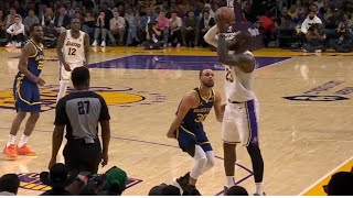 STEPH TROLLS LBJ AFTER STEPPING OUT OF BOUNDS quotANT NO NO WAY IT COUNTSquot DURIN REVEIW [upl. by Adyht]