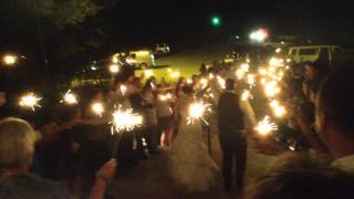 Wedding Reception Sparkler Exit [upl. by Antonin]