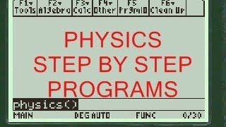 Physics Tension  276 kg glider  TI 89 Titanium Calculator Program App  Step by Step [upl. by Fauch]