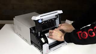 DNP DS620A How to Change Paper and Ink  Replace Media [upl. by Amelie795]