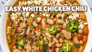 Make The ULTIMATE White Chicken Chili That Everyone Will Love [upl. by Eenolem]