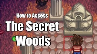 Stardew Valley How to access the Secret Woods [upl. by Ahsiekat]