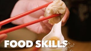 How to Eat Soup Dumplings Like a Pro  Food Skills [upl. by Dennett]