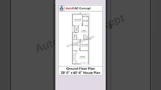 20x60 House Plan  20 by 60 Simple House Design  1200 Sqft House Plan architectureplan home [upl. by Acinomaj420]