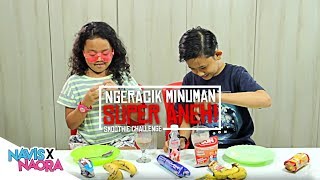 Ngeracik Minuman Super Aneh Astaga Romaria Minum Sampai Habis  SMOOTHIE CHALLENGE [upl. by Usanis]