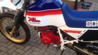 Honda XL 600LM Cold Start Engine Sound 100 Original 24kkm FROM NEW [upl. by Noscire]